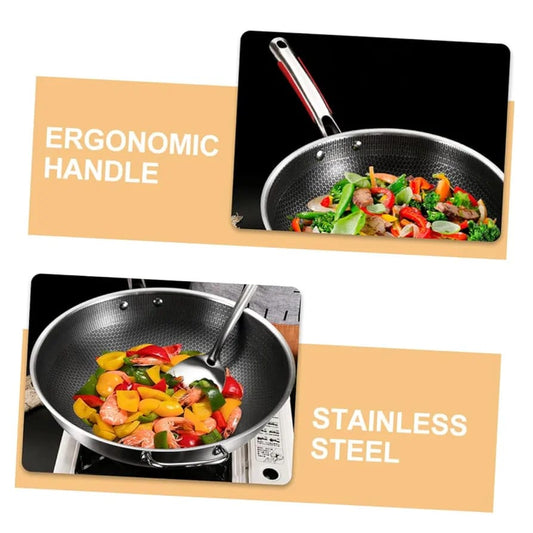 Stainless Steel Laser Coating Fry Pan(28CM)