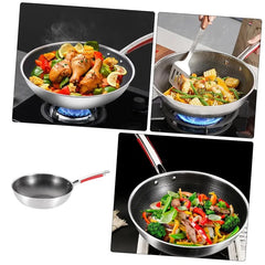 Stainless Steel Laser Coating Fry Pan(28CM)