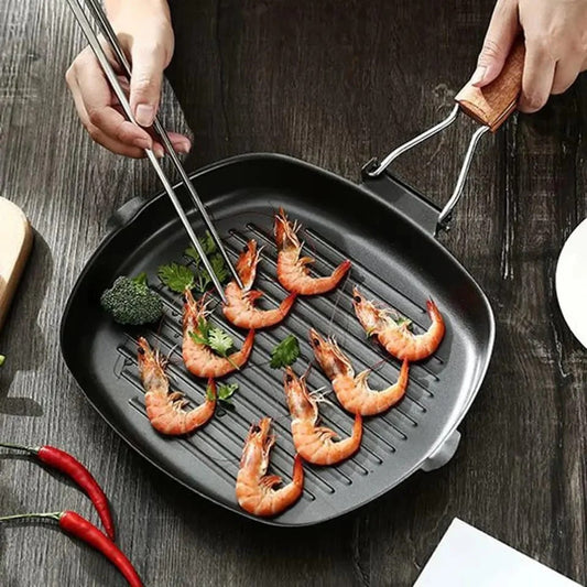 Foldable Handle Grill Pan-24x28cm