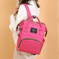 Large Capacity Baby Diaper Bag-Pink