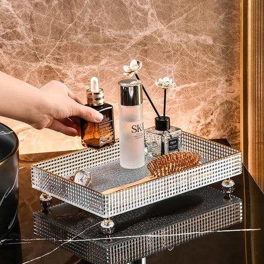 Multi Purpose Crystal Tray-Transparent