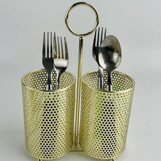 2-Section Kitchen Cutlery Organiser-Round