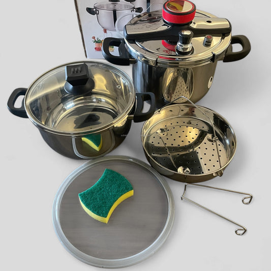 7-Liter Pressure Cooker 5-L Handi &amp; Steamer