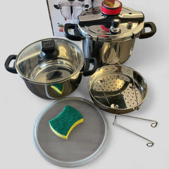 7-Liter Pressure Cooker 5-L Handi &amp; Steamer