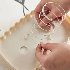Creative Shell Design Tissue Box-White Gold