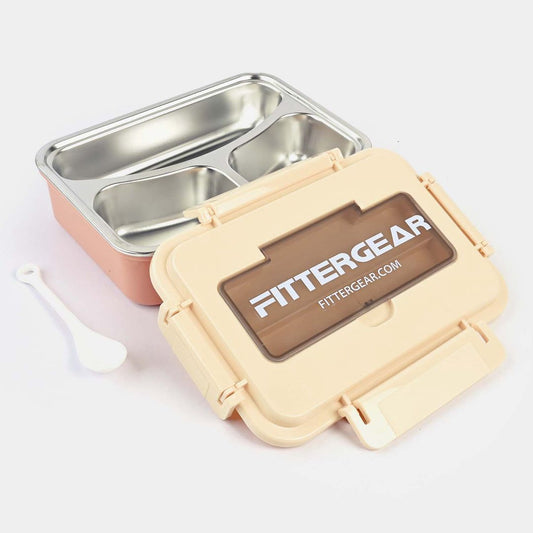 Fittergear 2 Compartment Lunchbox-Light Brown