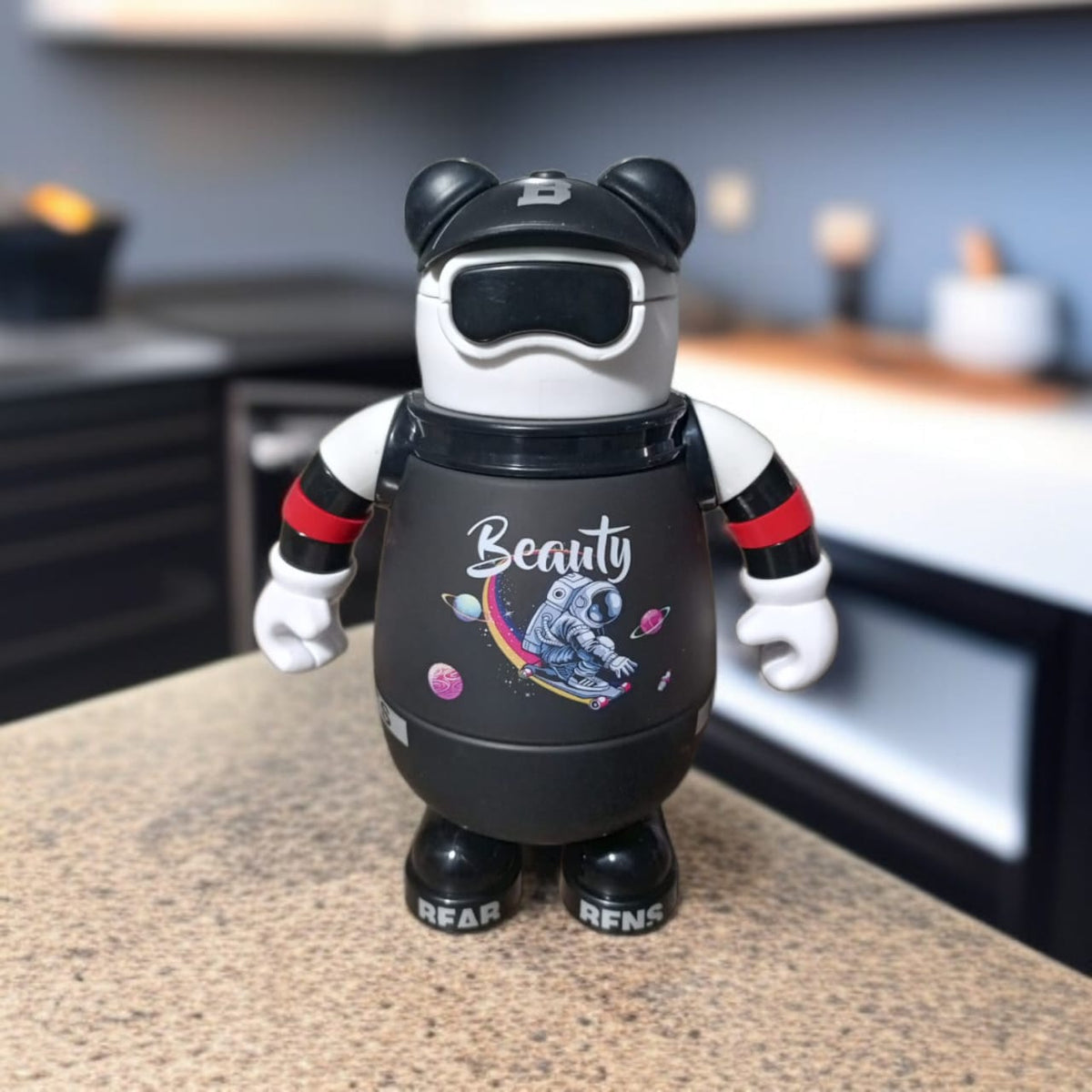 Dream Chaser Figurine Bottle-Black and White