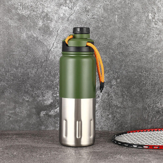 Double Tone Vacuum Bottle-Green