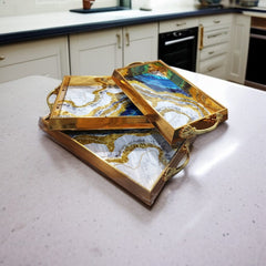 3 Pcs Wooden Serving Tray Set-Design 01