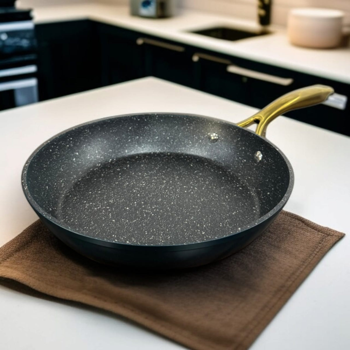 Marble Non Stick Frying Pan Dark Green-26cm