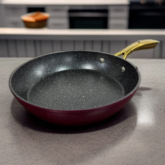 Marble Non Stick Frying Pan Red-26cm