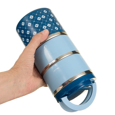 3 Layer Lunch Box-Blue