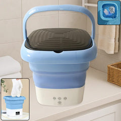 Portable Folding Washing Machine-Sky Blue