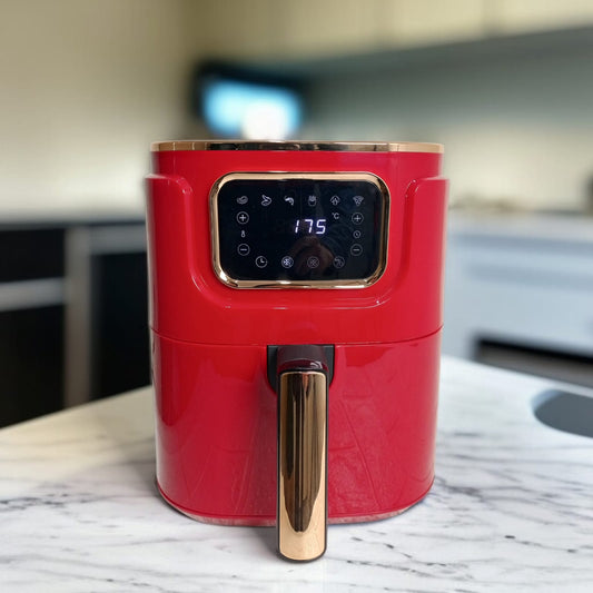 Large Capacity Compact Healthy Air Fryer-Red