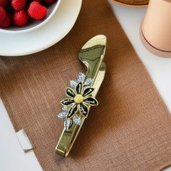 Flower Design Golden Tong-D3