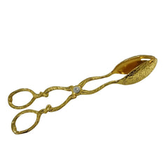 Golden Metal Food Serving Tong