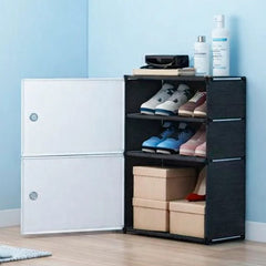 2 Door Portable Shoe Rack