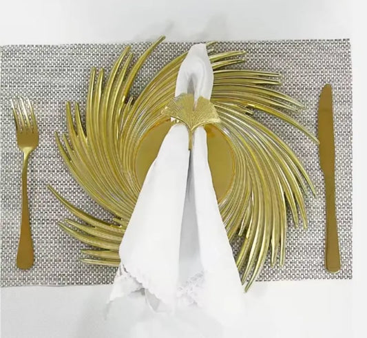 Golden Charger Plate Design 07