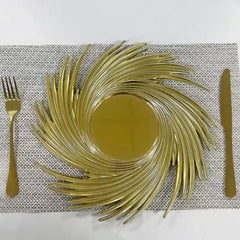 Golden Charger Plate Design 07