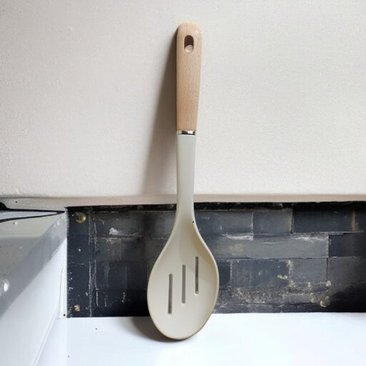 Wooden Handle Silicone Spoon-D1