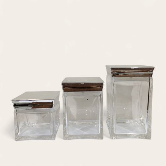 3 Piece Acrylic Jar Set D-2
