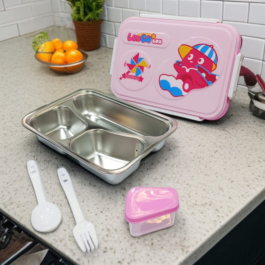 Cartoon Design Lunch Box-Pink