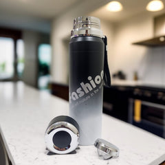 Stainless Steel Fashion Bottle Large-Black