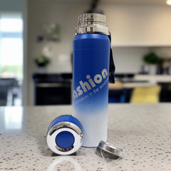 Stainless Steel Fashion Bottle Large-Blue