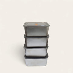 Stainless Steel 4 Pcs Food Container