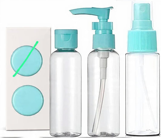 6 Pcs Travel Kit Set Sky Blue