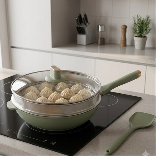 2 in 1 Steamer Wok-D2