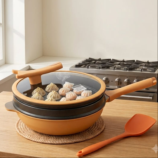 2 in 1 Steamer Wok-D1