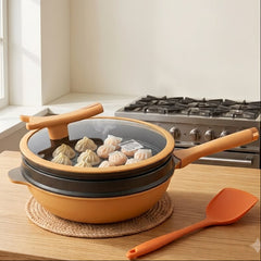 2 in 1 Steamer Wok-D1