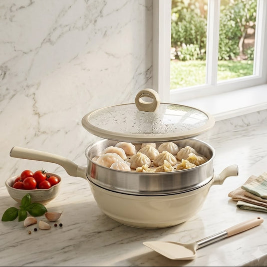 2 in 1 Steamer Wok-D3