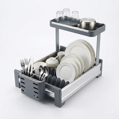 2 Layer Aluminium Dish Drying Rack