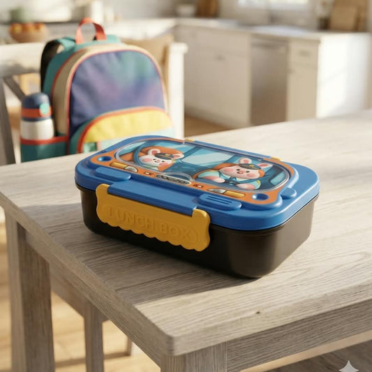 Two Compartment Stainless Steel Lunch Box