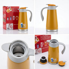 Double Wall Vacuum Flask-Mustard