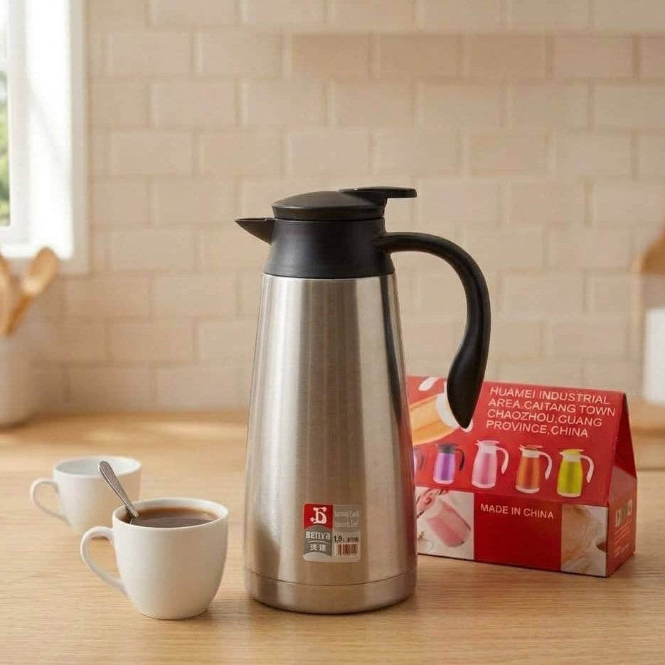 Double Wall Vacuum Flask-Silver