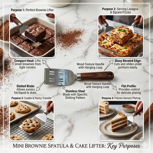 Wood Handle Cake Lifter -D2