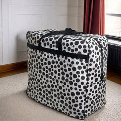 110GSM Non-Woven Luggage Black (Polka Dot)