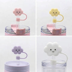 Silicone Straw Cover Cap (Cloud Design)