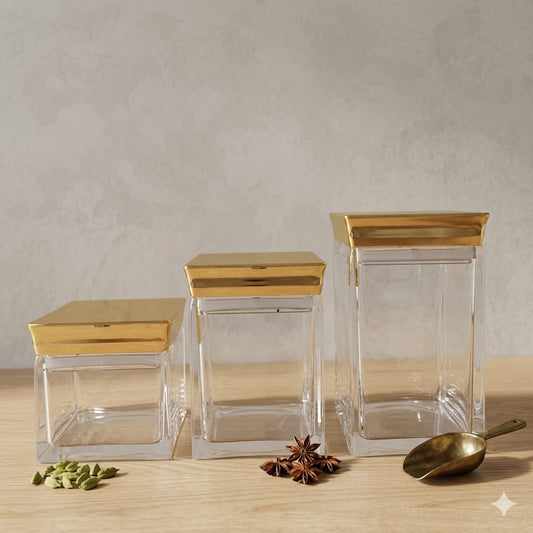 3 Piece Acrylic Jar D-1