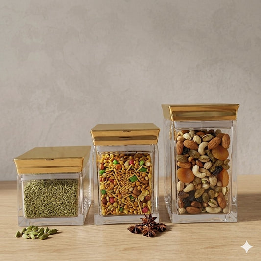 3 Piece Acrylic Jar D-1
