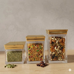 3 Piece Acrylic Jar D-1