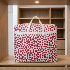 110GSM Non-Woven Luggage Mehroon (Polka Dot)