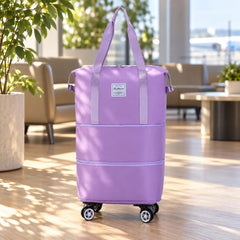 Expandable Duffel Bag with Rolling Wheels