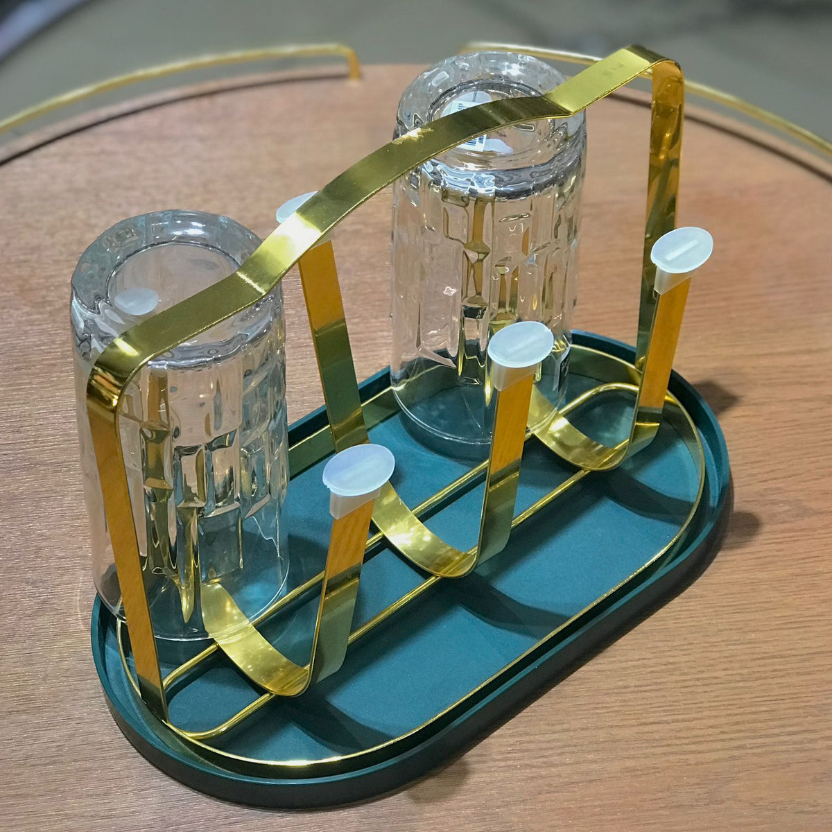 Metal Golden Glass Stand-D1