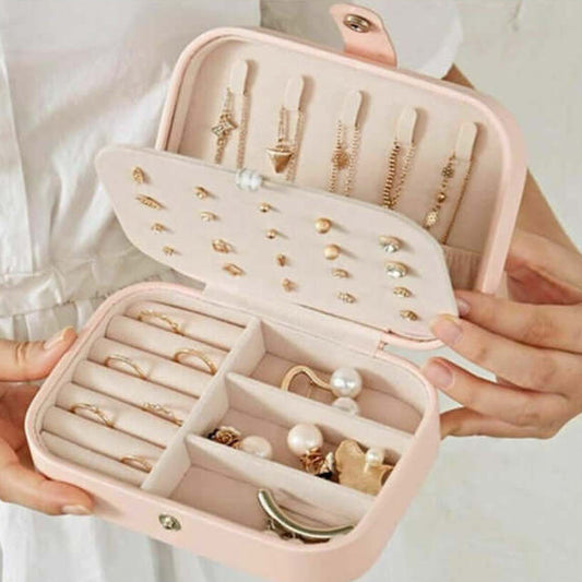 Multi-Layer Jewellery Storage Case-Pink