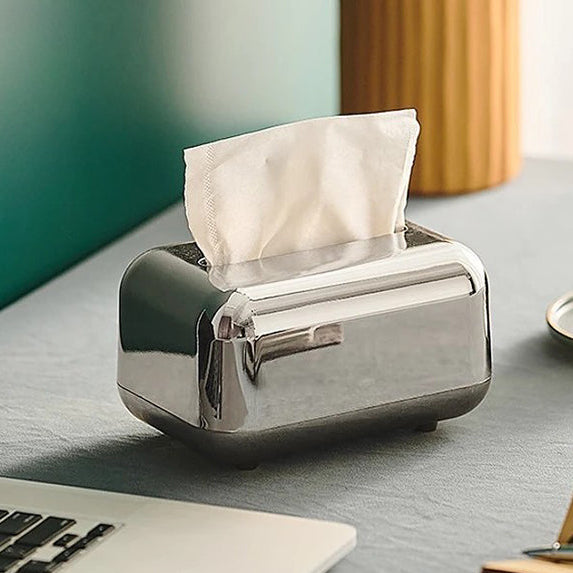 Luxury Silver Tissue Box Holder
