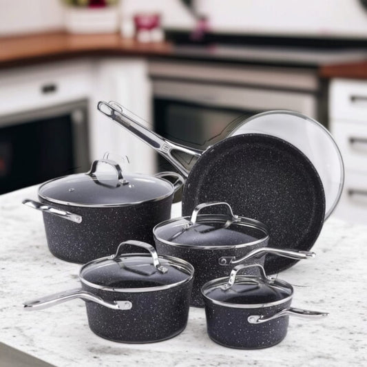 Danny Home Cookware Set 12pcs-Black